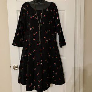 Old Navy Black/Red Dress, Size XL